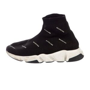 Balenciaga Black and White Sock Sneakers